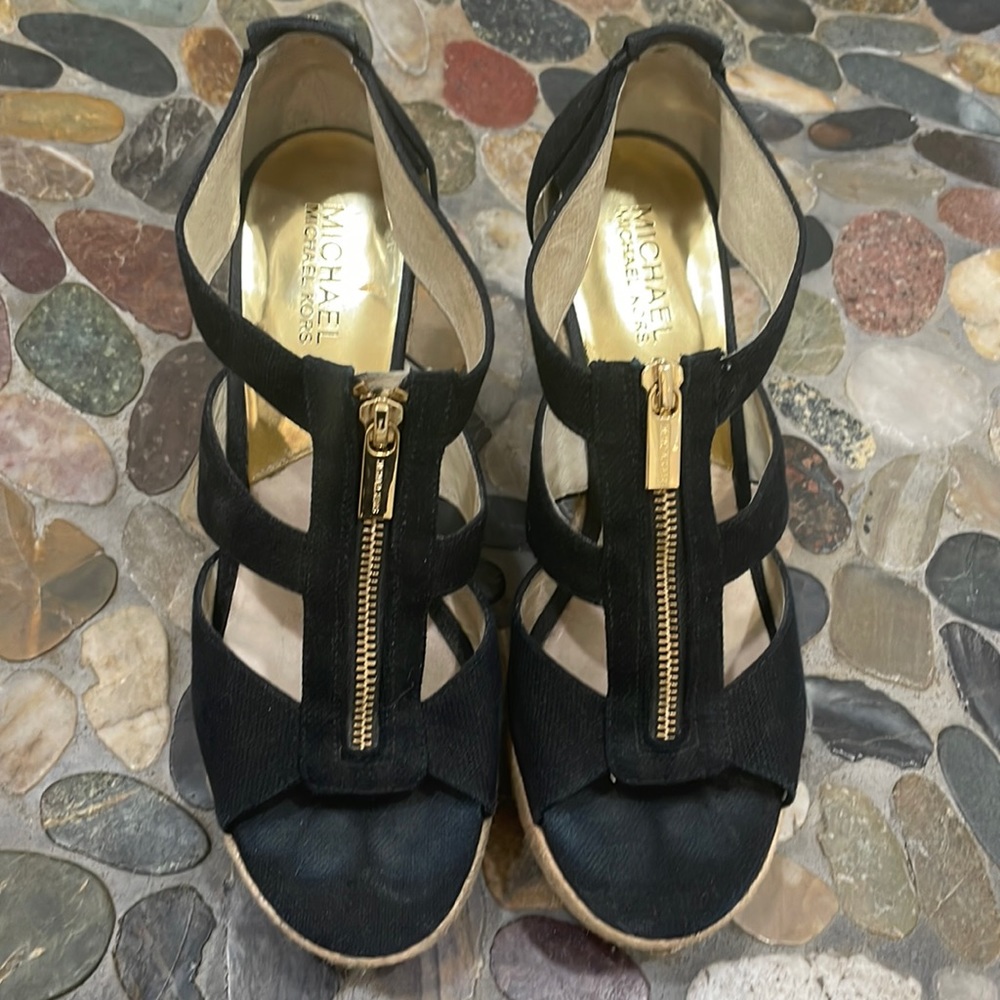 Michael Kors Black Damita wedge